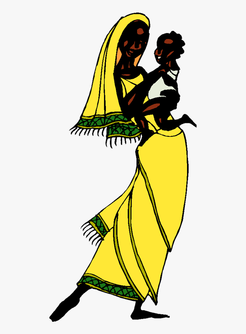 Transparent Drummer Boy Clipart - African Woman Draw Cartoon, HD Png Download, Free Download