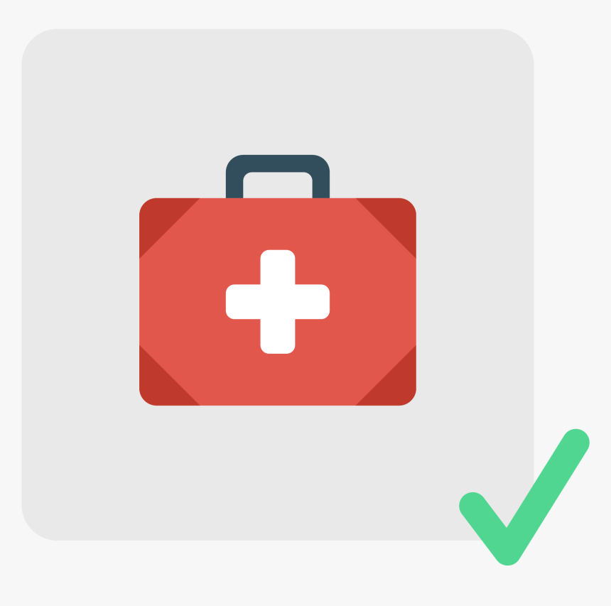 Transparent First Aid Kit Supplies Clipart - First Aid Kit, HD Png Download, Free Download