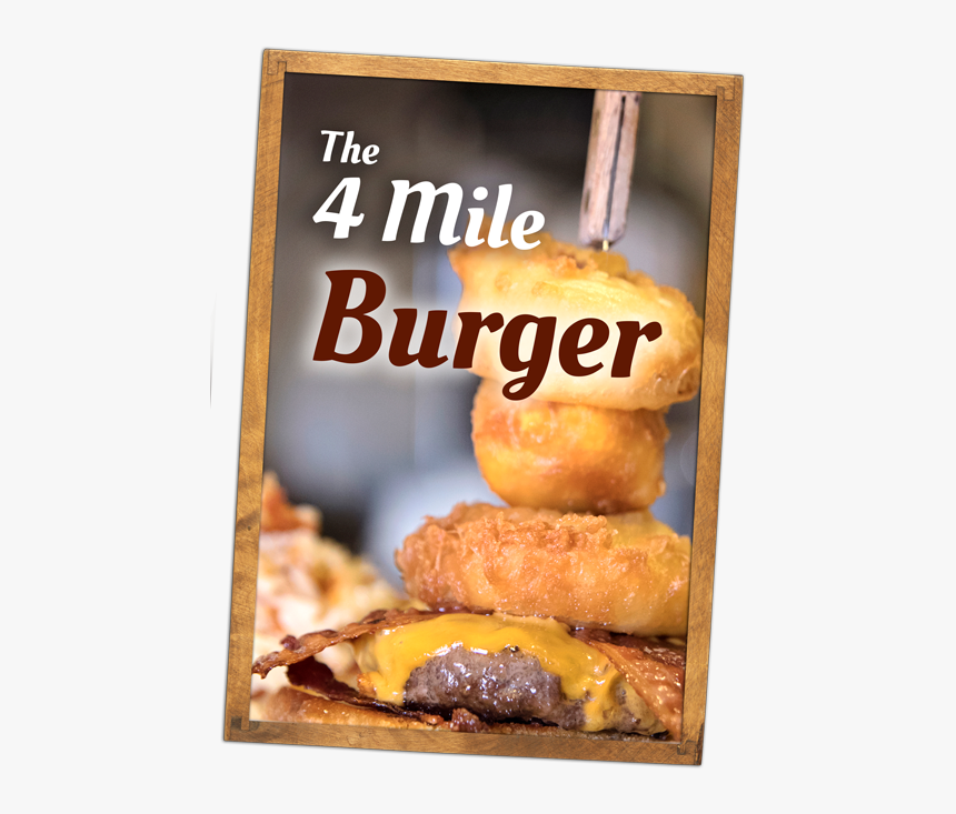 4 Mile Burger - Fritter, HD Png Download, Free Download