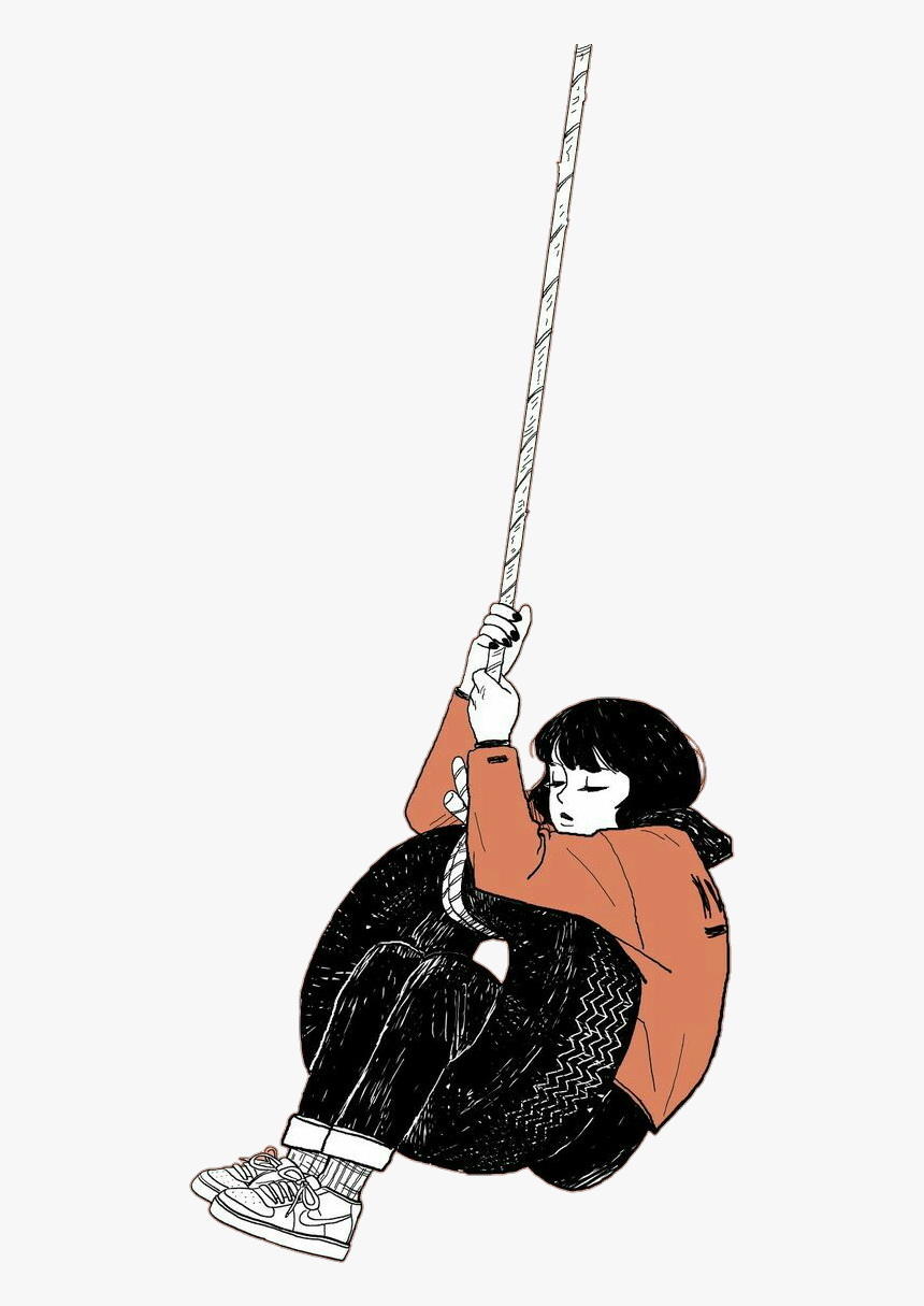 #girl #emotions #tire #swing 
⭐not My Draw - Sad Girl Wallpaper Iphone, HD Png Download, Free Download