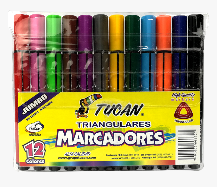 Marcador Jumbo Triangular 12 Colores"
 Title="marcador - Crayones Tucan, HD Png Download, Free Download
