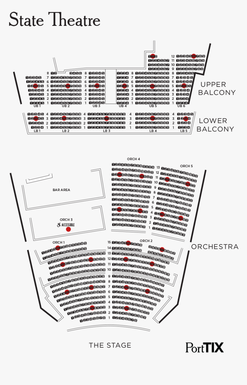 State Theater Portland Maine Seating Chart, HD Png Download, Free Download