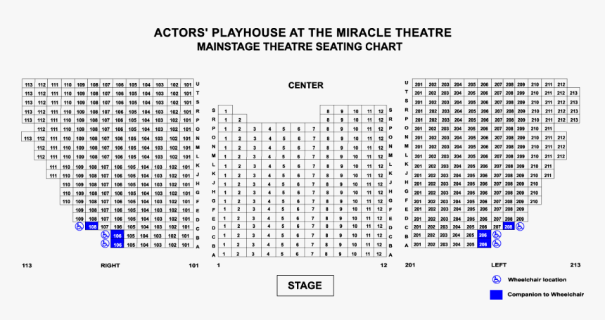 Miracle Theatre Seating Chart, HD Png Download, Free Download