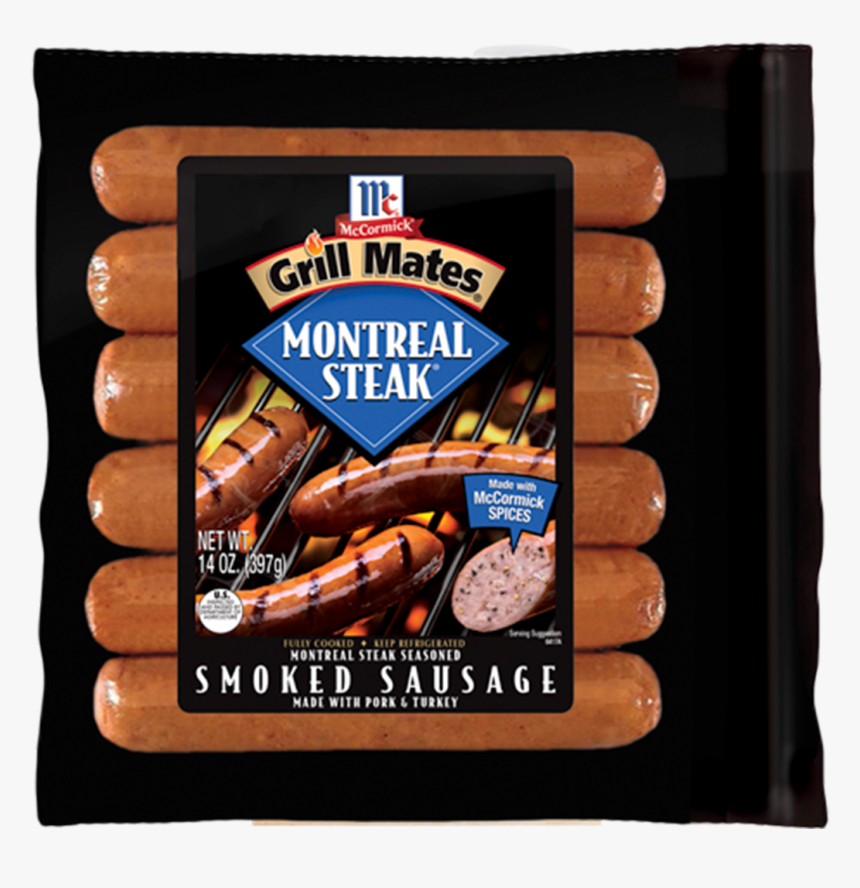Montreal Steak Smoked Sausage - Mccormick Grill Mates Smoked Sausage, HD Png Download, Free Download