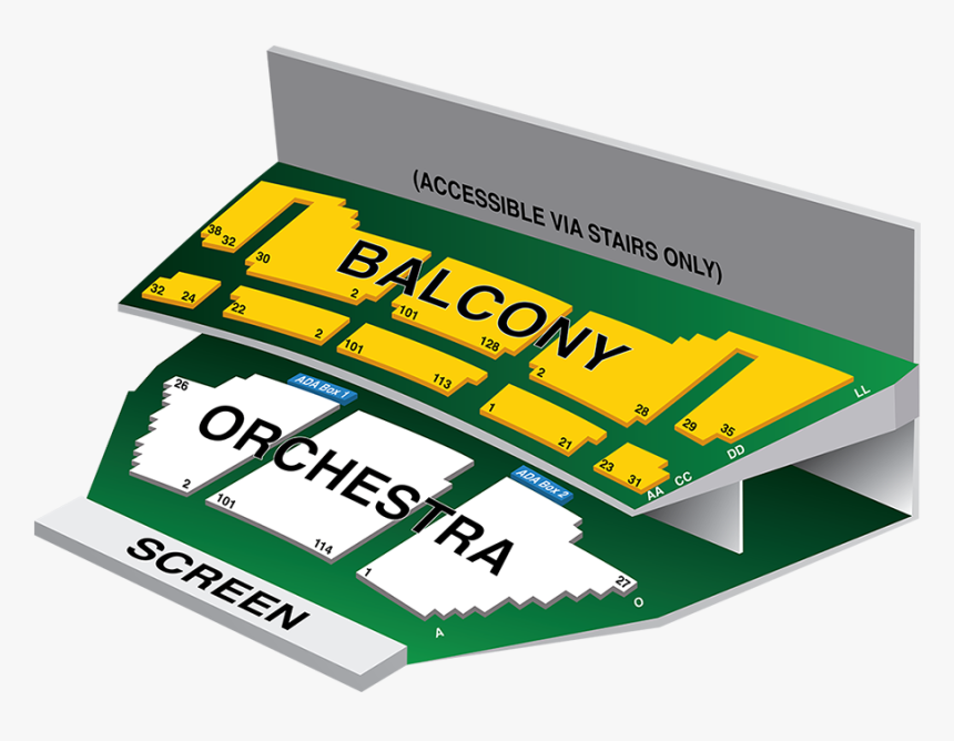 El Capitan Theater Seating Chart, HD Png Download, Free Download