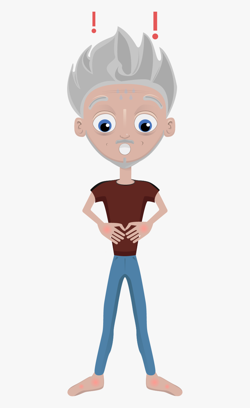 Kidney Disease Patient Cartoon, HD Png Download, Free Download