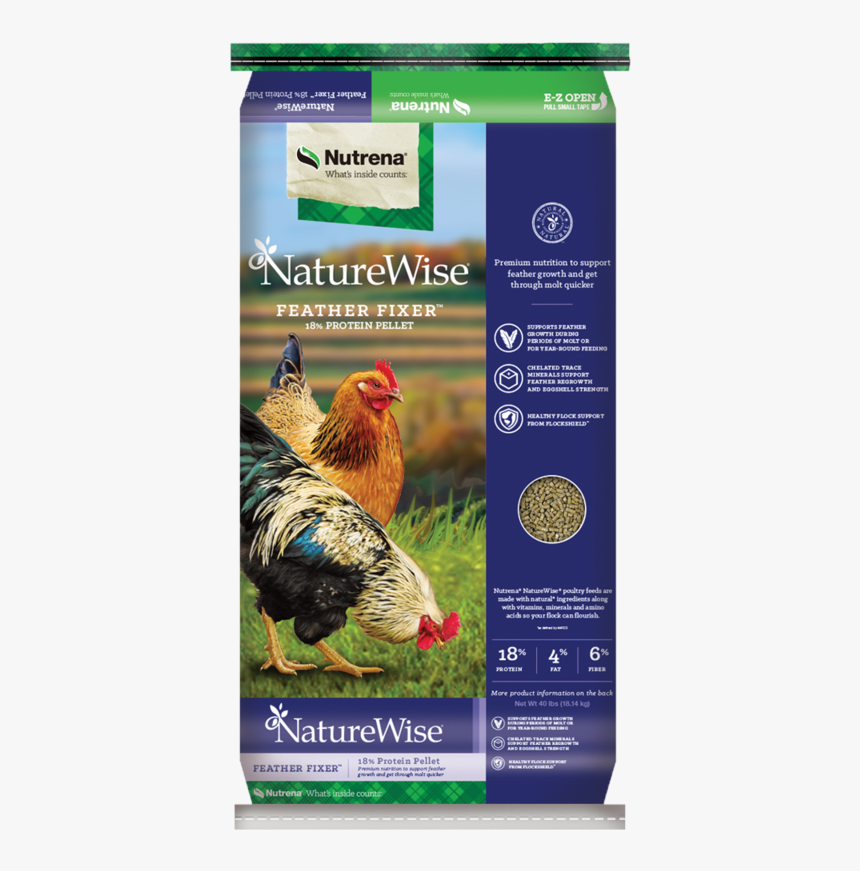 Naturewise Feather Fixer Poultry Feed - Nutrena Feather Fixer, HD Png Download, Free Download