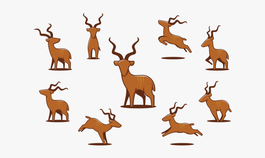 Greater Kudu Icons - Comic Greater Kudu, HD Png Download, Free Download