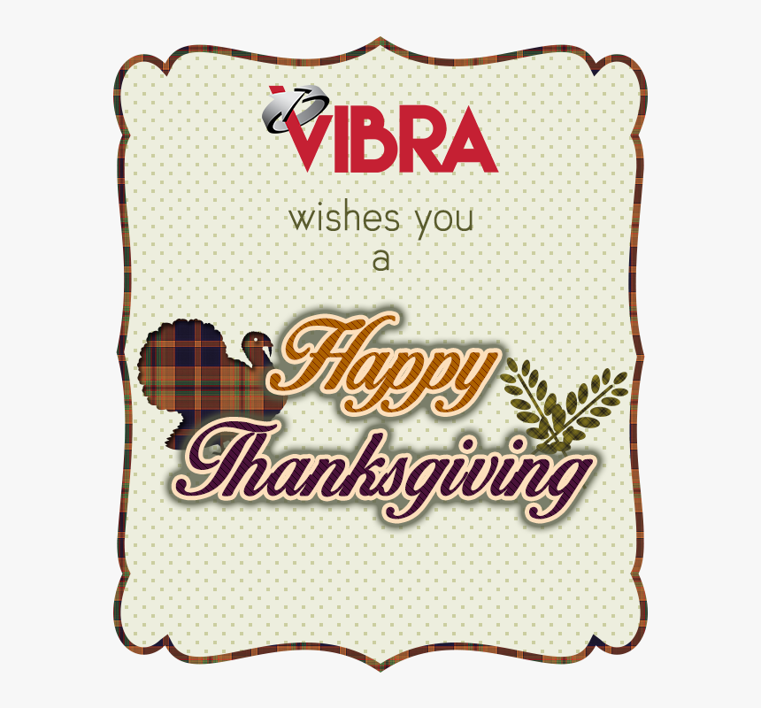 Thanksgiving Card 2015 Vibra, HD Png Download, Free Download