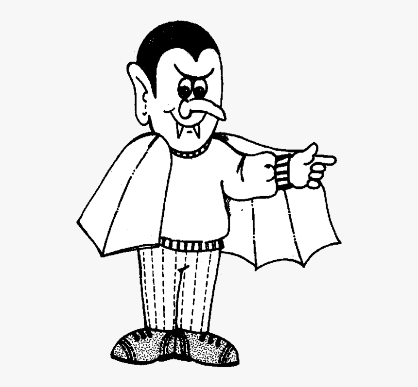 Vampiro Colouring Pages - Halloween Vampire Coloring Pages, HD Png Download, Free Download