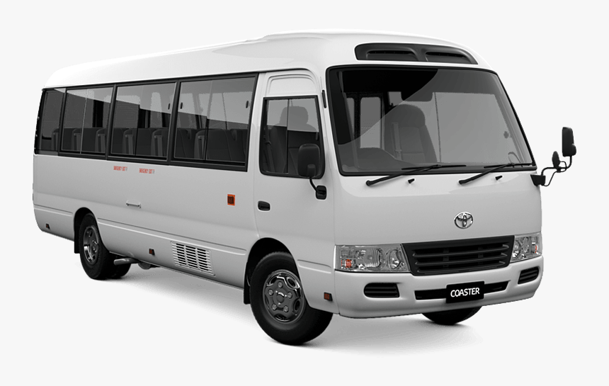 The Toyota Coaster Is One Of The Larger Transport Vehicles - Toyota Coaster Mini Bus, HD Png Download, Free Download