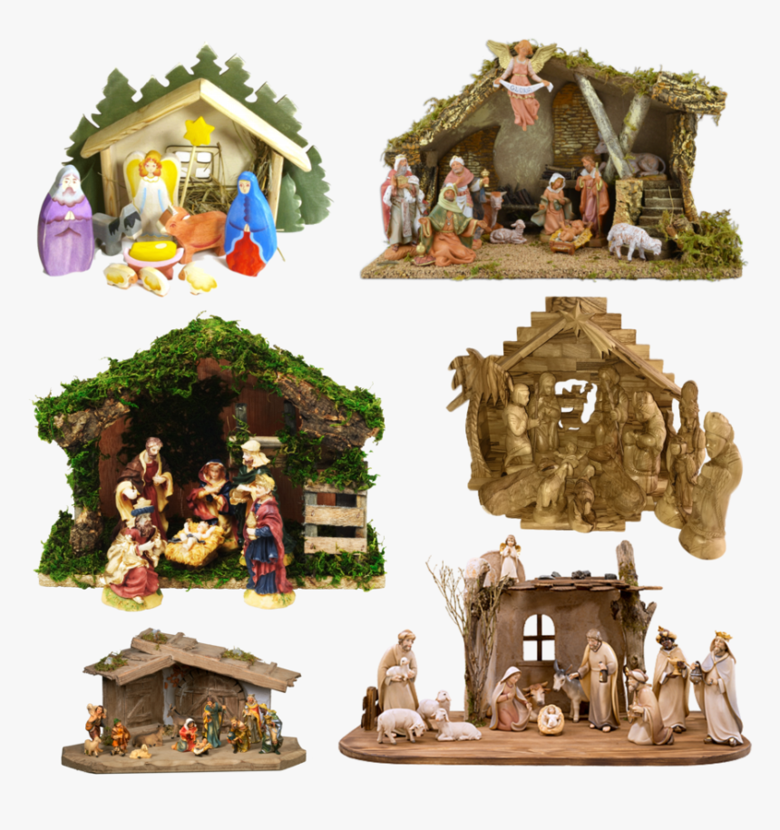 Manger Clipart Pesebre - Free Nativity Statues, HD Png Download, Free Download
