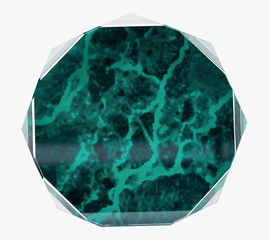 Green Marble Octagon Acrylic - Emerald, HD Png Download, Free Download