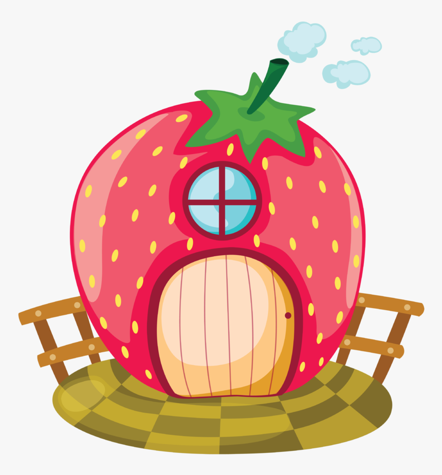 Publicat De Eu Ciresica La - Strawberry House Png, Transparent Png, Free Download