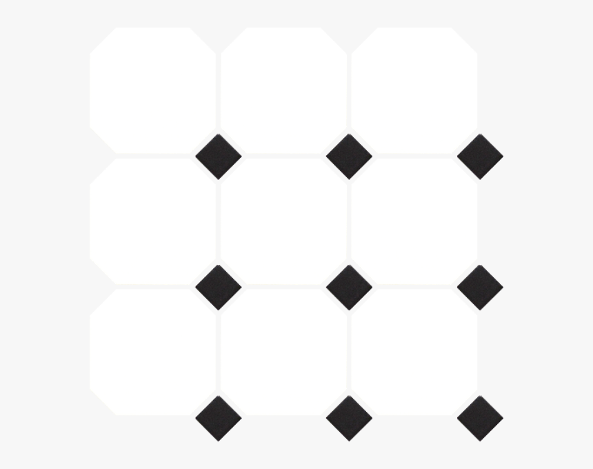 White Hexagon Tile Black Diamond, HD Png Download, Free Download