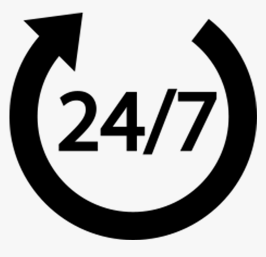 24/7 Customer Service - Circle, HD Png Download, Free Download