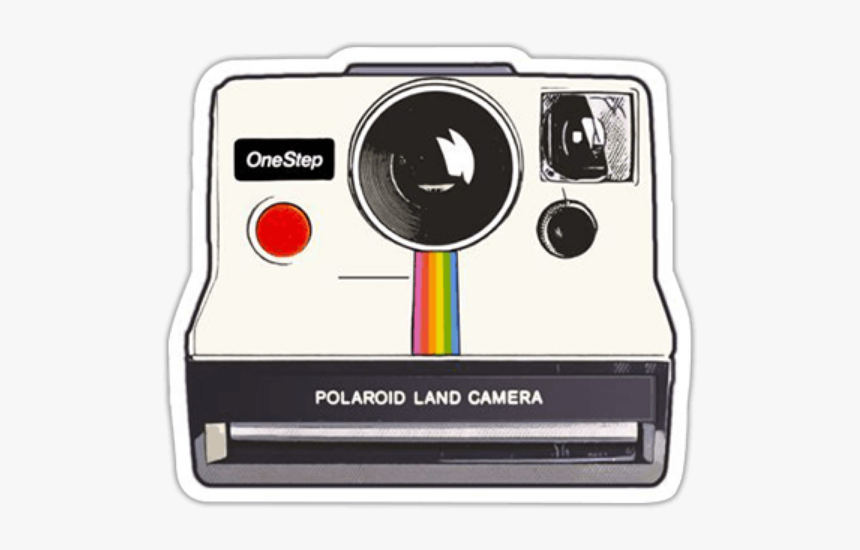 #camera #retro #pictures #picture - Aesthetic Sticker Polaroid Camera, HD Png Download, Free Download