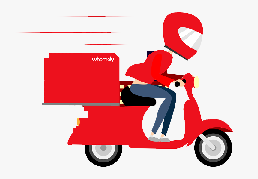 Scooter Clipart Delivery Scooter - Free Home Delivery Png, Transparent Png, Free Download