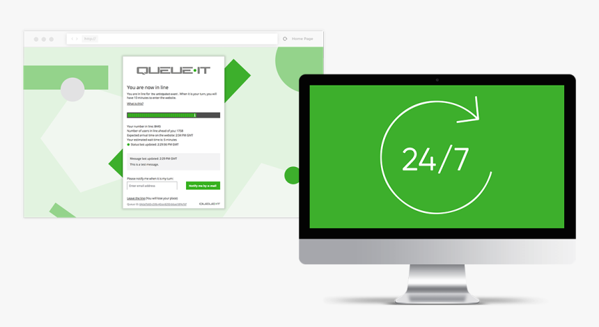 Website Or App Protection With Queue-it’s 24/7 Site - Website 24 7, HD Png Download, Free Download