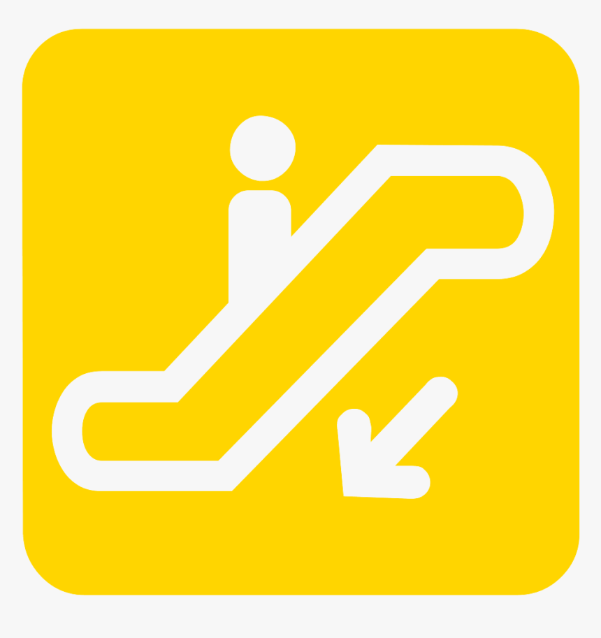 Escalator - Sign, HD Png Download, Free Download