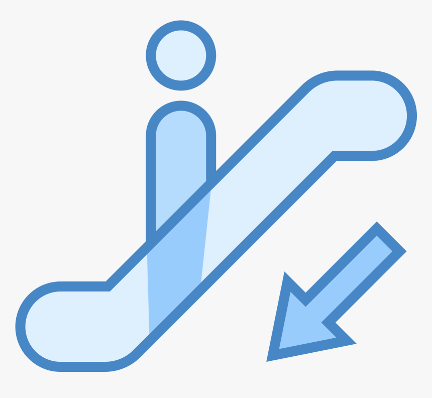 Escalator Down Icon, HD Png Download, Free Download