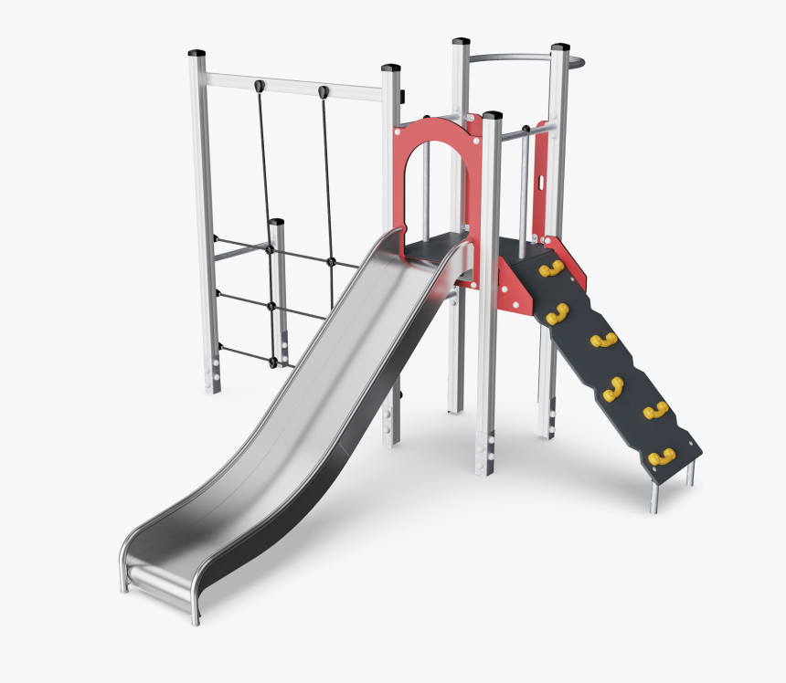 Kpl101401 Play Tower With Climbing Net Wood Posts &, HD Png Download, Free Download