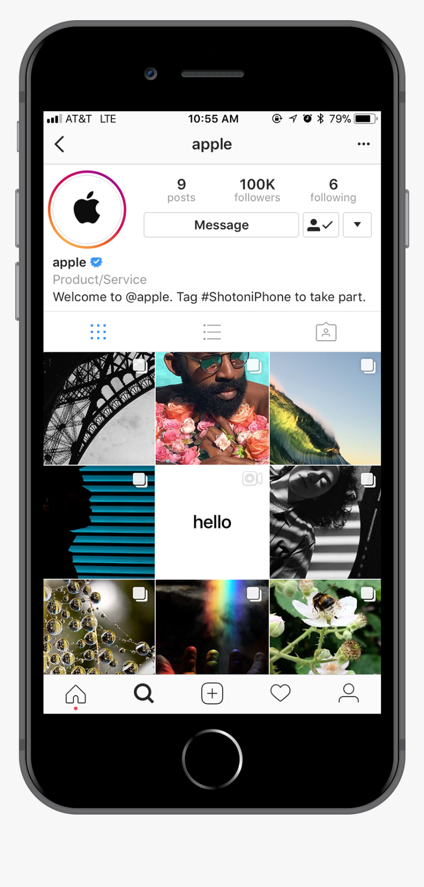 Instagram On An Iphone, HD Png Download, Free Download