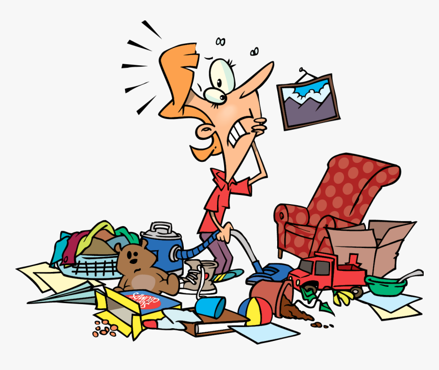 Time To Clear The Clutter - Messy Clipart, HD Png Download, Free Download