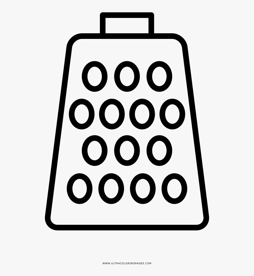 Cheese Grater Coloring Page - Ralador De Queijo Desenho, HD Png Download, Free Download