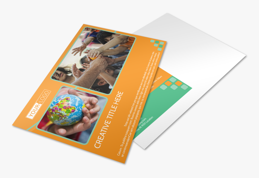 Charity Fundraiser Postcard Template Preview - Flyer, HD Png Download, Free Download