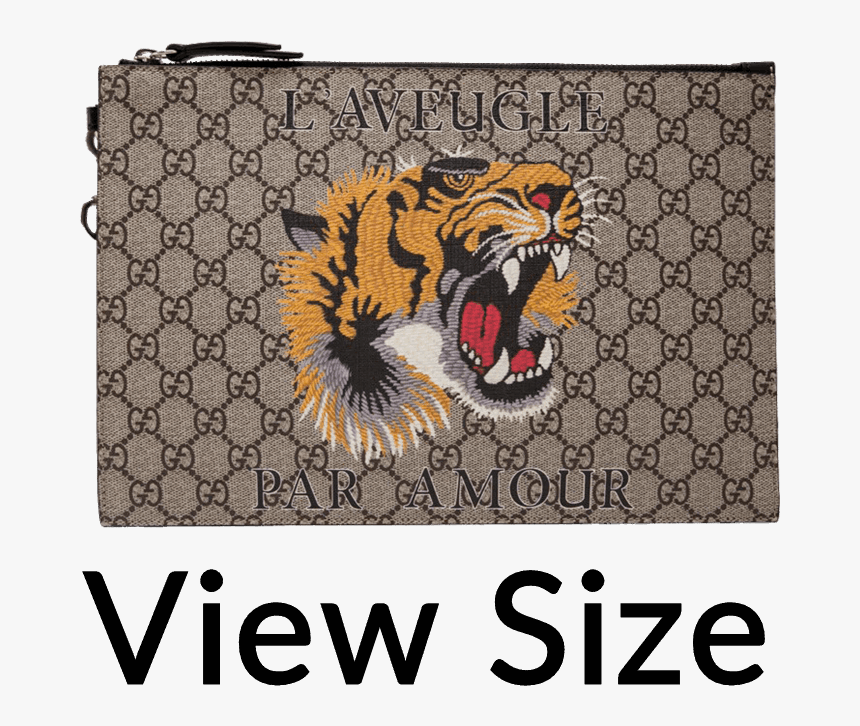 Gucci Tiger Png - Fendi Kan If Wallet On Chain, Transparent Png, Free Download