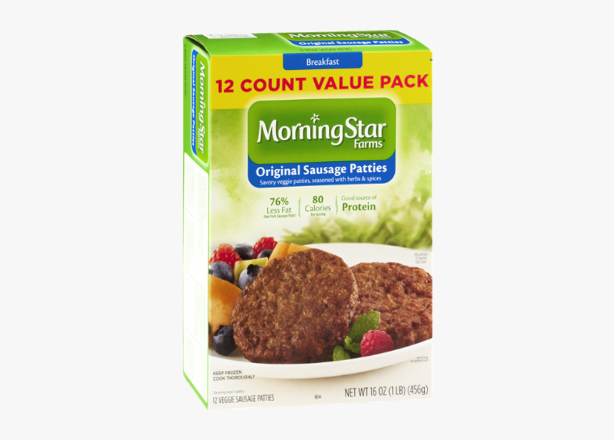 Morningstar Original Sausage Patties 18 Oz, HD Png Download, Free Download