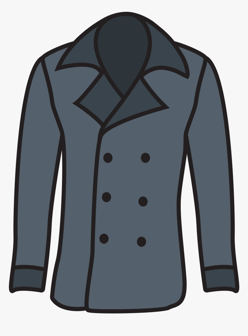 Overcoat Formal Wear Designer Winter - Overcoat Cartoon, HD Png Download, Free Download