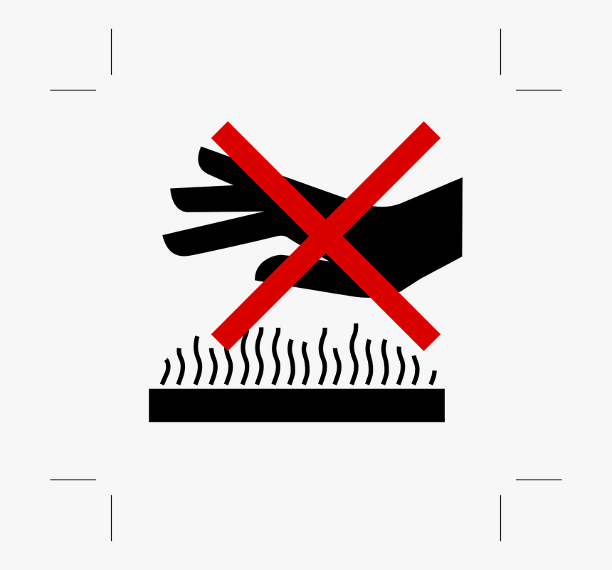 Strong Heat, Warm, Hot, Careful, Do Not Touch, Sign - Don T Touch Hot Sign, HD Png Download, Free Download