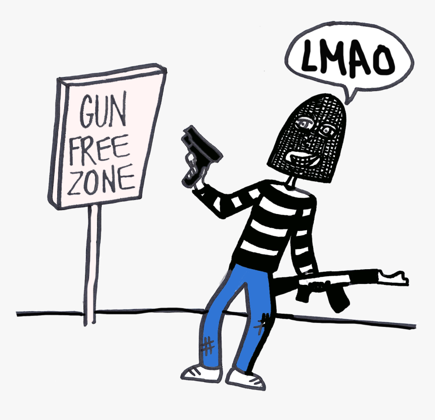 Gun Free Zones Do Not Work"
 Class="img Responsive - Cartoon, HD Png Download, Free Download