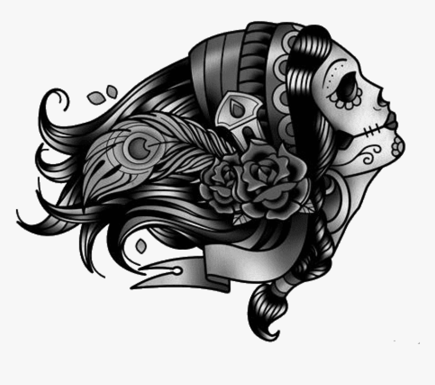 Transparent Rose Tattoo Png - Transparent Background Tattoo Design  Transparent, Png Download - kindpng