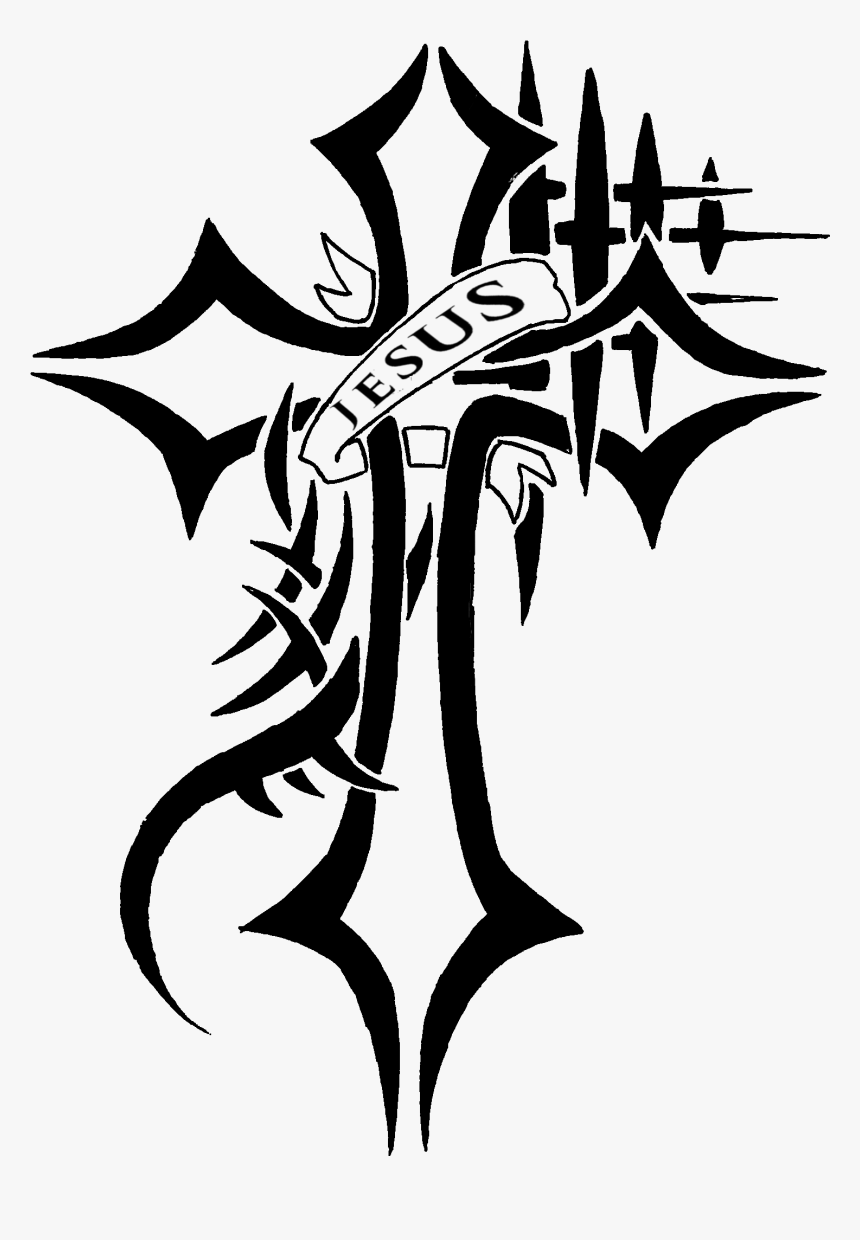 Cross Tattoos Png Photos Clipart - Tattoo Jesus Cross Logo, Transparent Png, Free Download