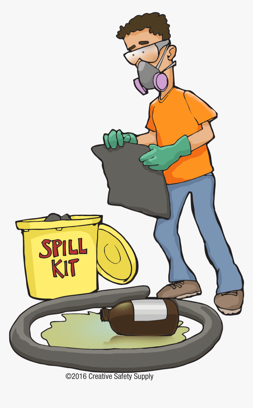 Safety Chemical Spill Cartoon, HD Png Download, Free Download