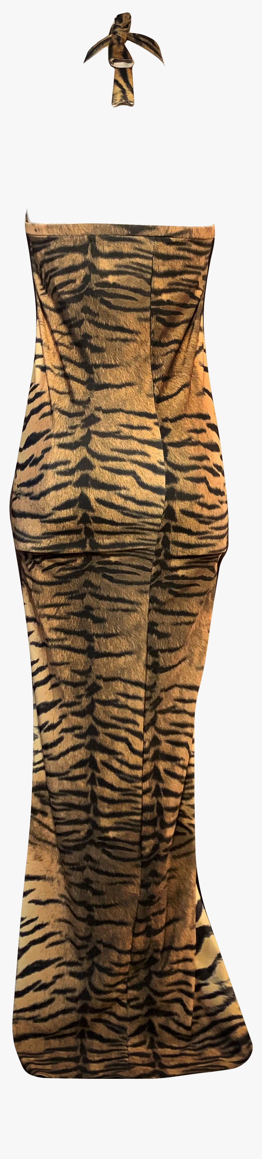 Image Of Tiger Print Halter Tube Maxi Dress - Tiger Skin, HD Png Download, Free Download