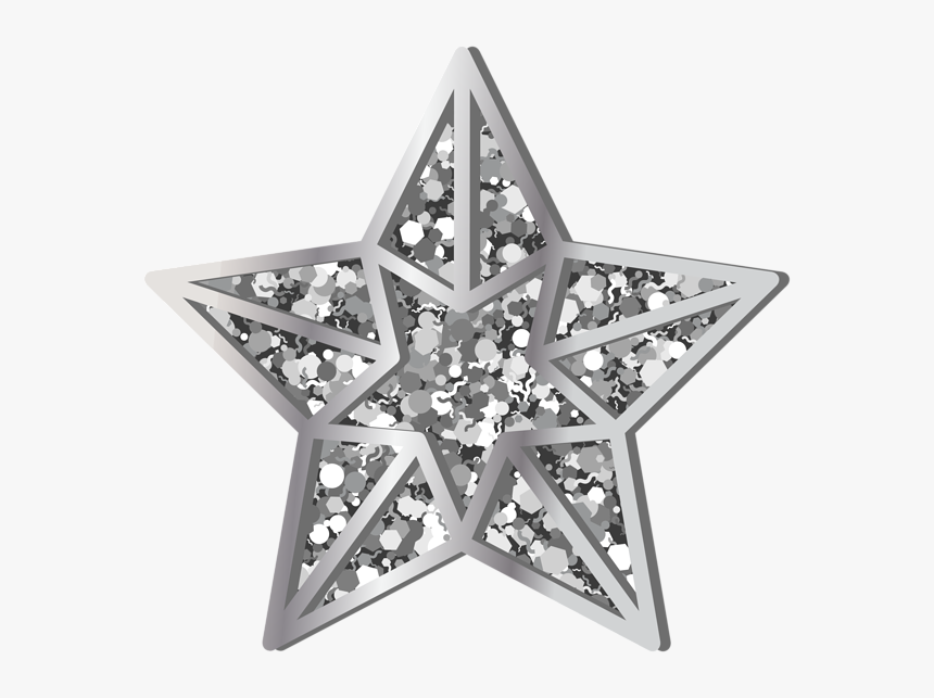 Silver Star Png, Transparent Png, Free Download