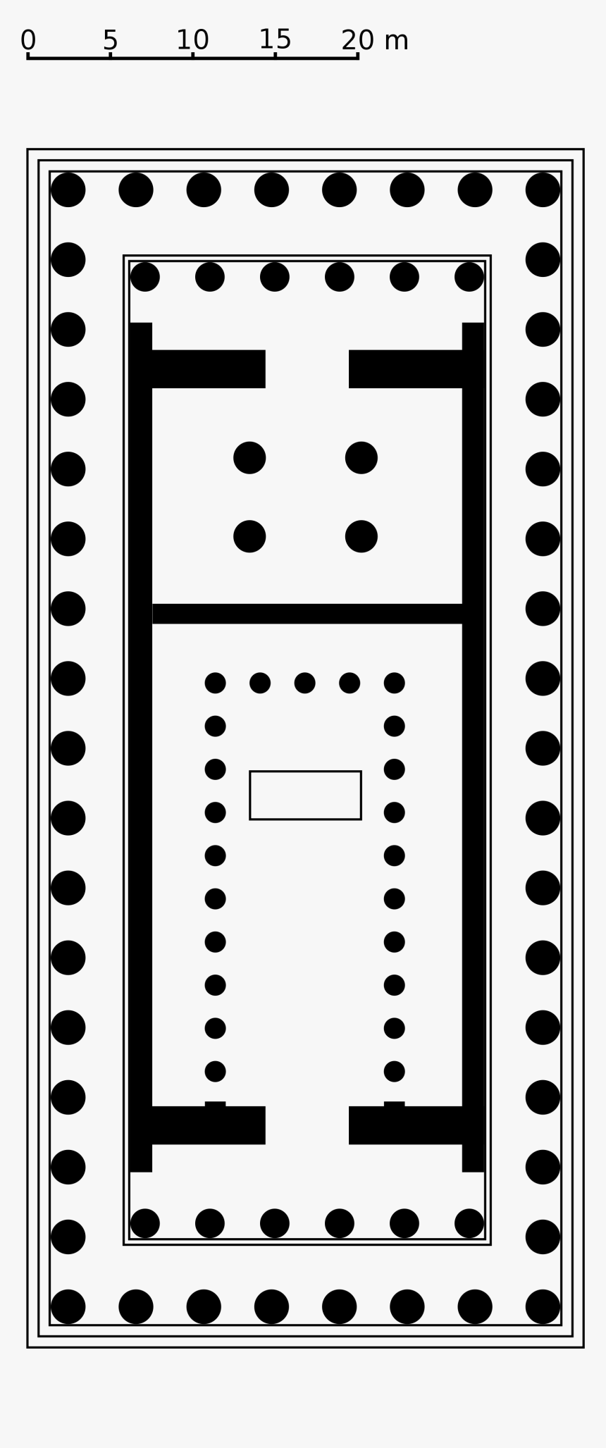 2000px Parthenon Top View - Parthenon Plan, HD Png Download, Free Download