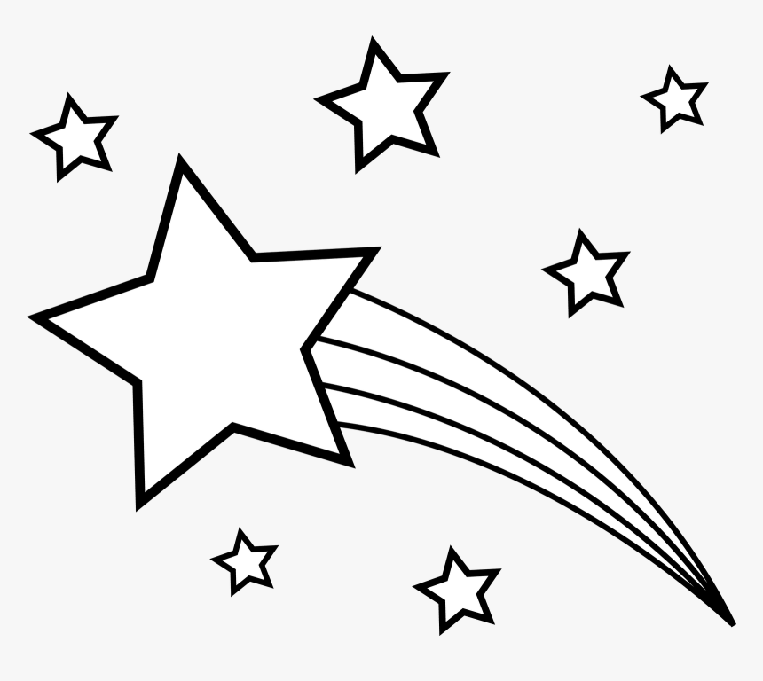 Shooting Star Png Black And White Shooting Star Star Clip