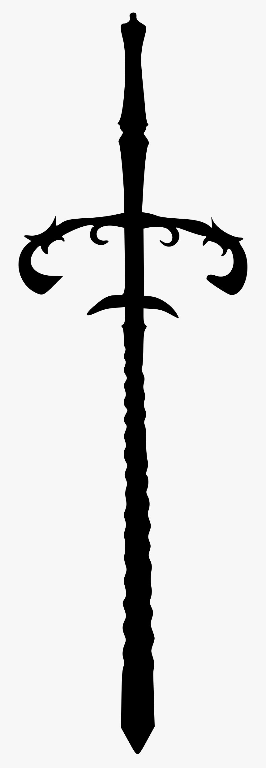Transparent Crossed Swords Png - Sword Silhouette Transparent, Png Download, Free Download