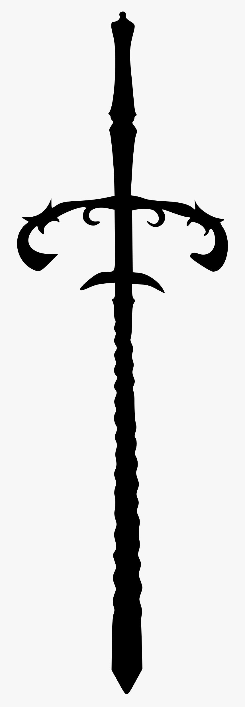 Transparent Crossed Swords Png - Sword Silhouette Transparent, Png ...