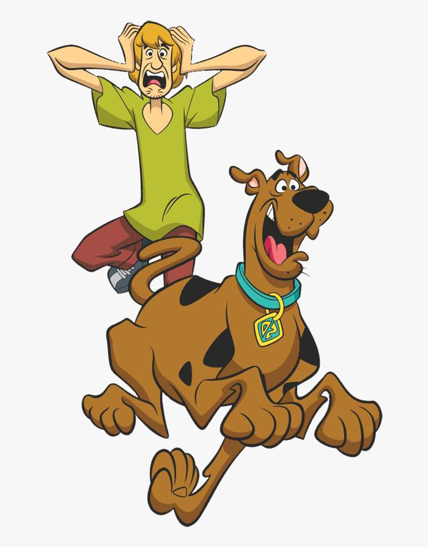 Scooby Doo And Shaggy Running Away, HD Png Download - kindpng.