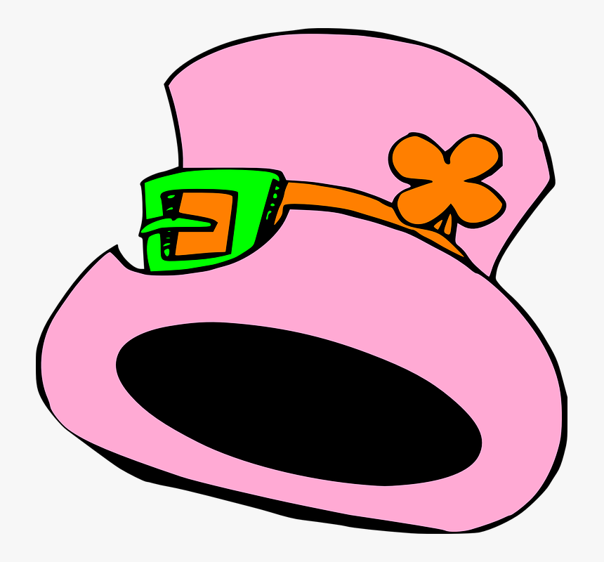 Hat Saint Patrick"s Day Pink Clover Luck Lucky - Pink St Patrick's Day, HD Png Download, Free Download