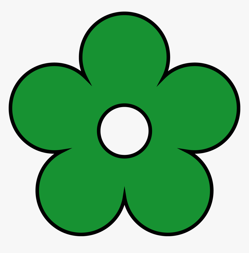 Green Flower Png Clipart - Blue Flower Png Clipart, Transparent Png, Free Download