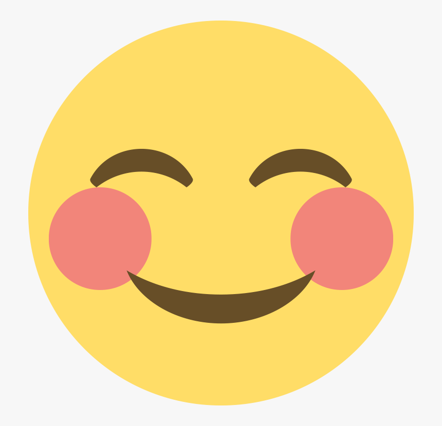 Blushing Emoji Transparent Background - Transparent Background Smiley Emoji Png, Png Download, Free Download