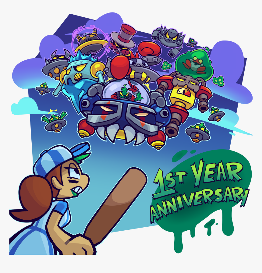 Aghr 1 Year Anniversary - Cartoon, HD Png Download, Free Download