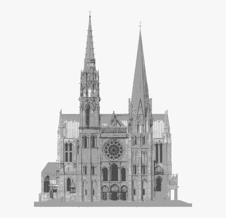 Transparent Notre Dame Png - Notre Dame De Chartres Sketches, Png Download, Free Download